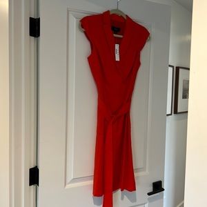 J Crew size 2 red dress. Great for work/office. NWT.
